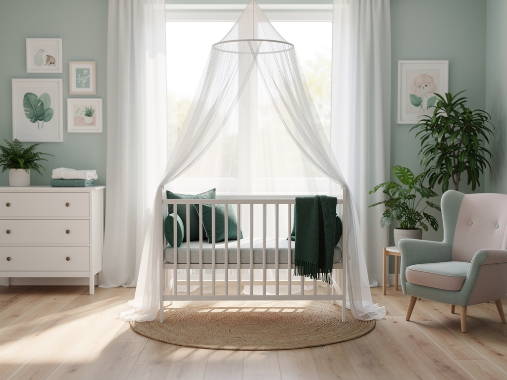 Moustiquaire bébé et ciel de lit : confort et tranquillité