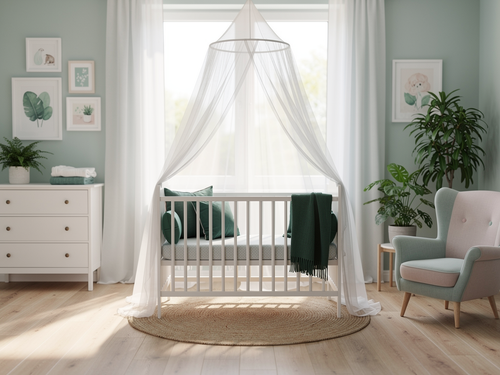 Moustiquaire bébé et ciel de lit : confort et tranquillité