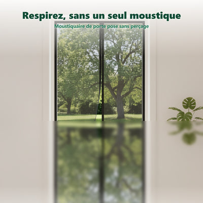Moustiquaire de porte - maille fine anti-moustiques