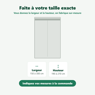 Moustiquaire de baie vitrée - vue en situation