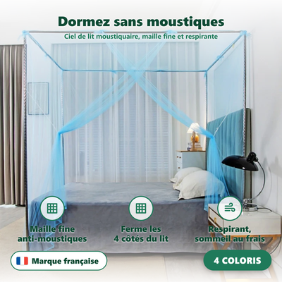 Ciel de lit moustiquaire - vue en situation