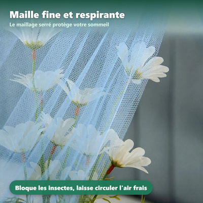 Ciel de lit moustiquaire - installation facile sans outil