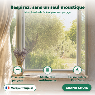 Rouleau de moustiquaire - vue en situation