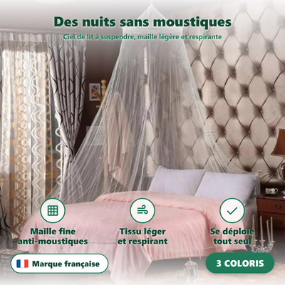 Ciel de lit moustiquaire - vue en situation