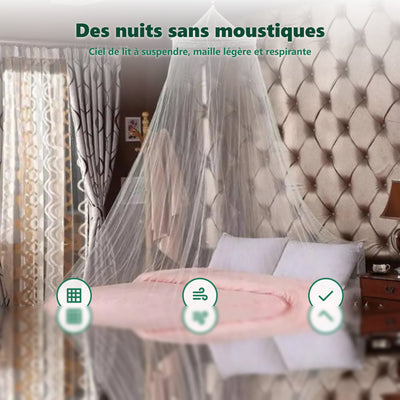 Ciel de lit moustiquaire - vue en situation