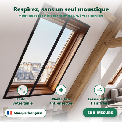 Moustiquaire fenêtre de toit - vue en situation