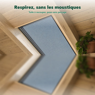Moustiquaire en rouleau - détail de la maille et des finitions