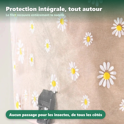 Moustiquaire pour poussette - installation facile sans outil