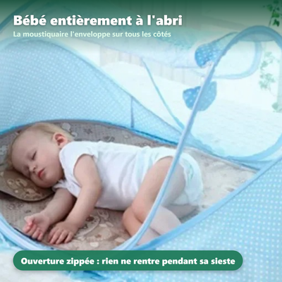 Moustiquaire bébé pop-up - fixation par bande auto-agrippante