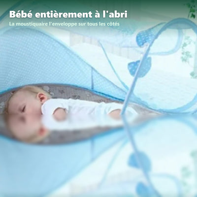 Moustiquaire bébé pop-up - fixation par bande auto-agrippante