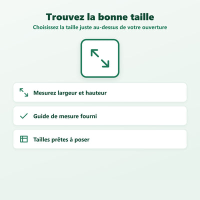 Moustiquaire de fenêtre - fixation par bande auto-agrippante