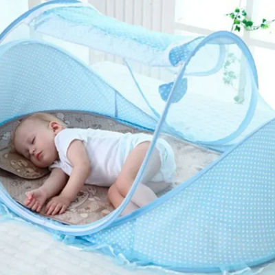 Moustiquaire bébé pop-up pliable 0-3 ans avec matelas