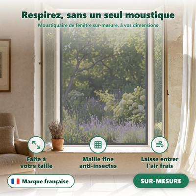 Moustiquaire de fenêtre - maille fine anti-moustiques