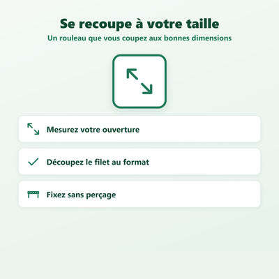 Moustiquaire de fenetre en rouleau - détail de la maille et des finitions