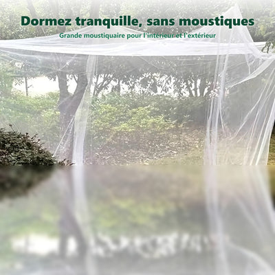 Moustiquaire cube de camping, détail de la maille fine anti-insectes - Moustigo