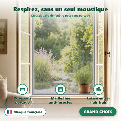 Moustiquaire fenetre en rouleau - vue en situation