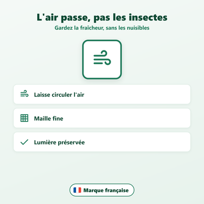 Moustiquaire de baie vitrée - coloris et dimensions disponibles