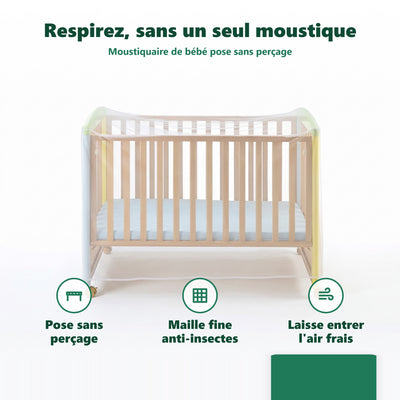 Moustiquaire lit bébé - vue en situation