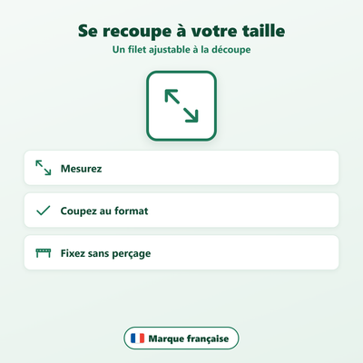 Moustiquaire en rouleau recoupable - installation facile sans outil