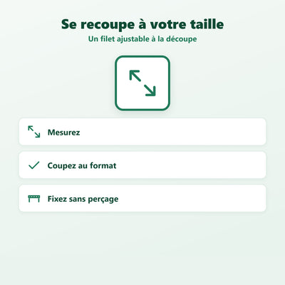 Moustiquaire en rouleau recoupable - installation facile sans outil