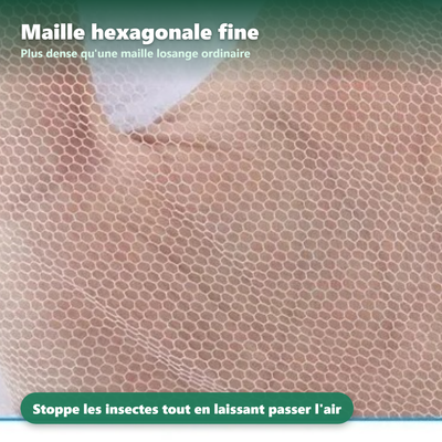 Moustiquaire ciel de lit - installation facile sans outil