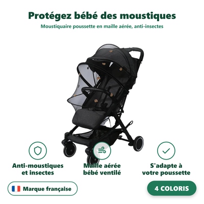 Moustiquaire poussette et landau - détail de la maille et des finitions