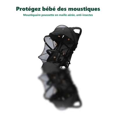 Moustiquaire poussette et landau - détail de la maille et des finitions