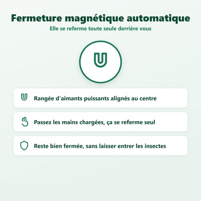 Moustiquaire de porte - détail de la maille et des finitions