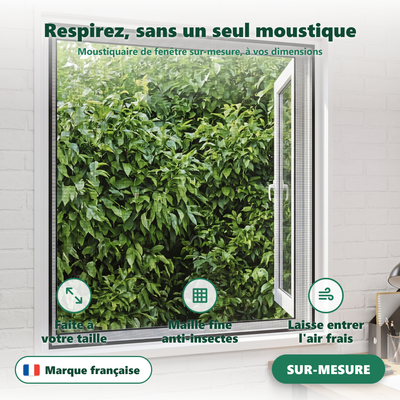 Moustiquaire de fenêtre - maille fine anti-moustiques
