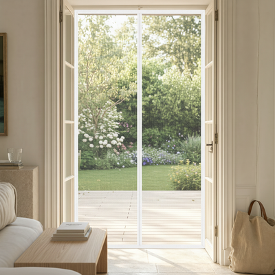Moustiquaire de porte - pose sans perçage