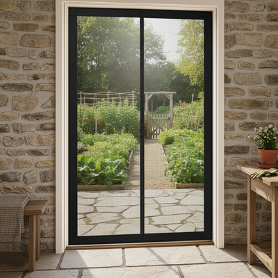 Moustiquaire de porte - pose sans perçage