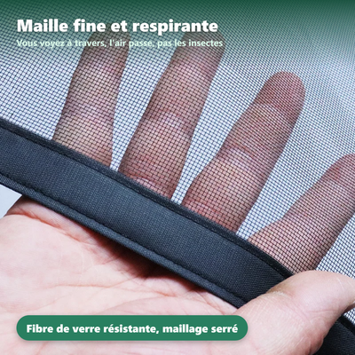 Moustiquaire de fenêtre - fixation par bande auto-agrippante