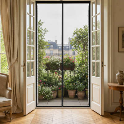 Moustiquaire de porte - pose sans perçage