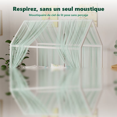 Ciel de lit moustiquaire - vue en situation