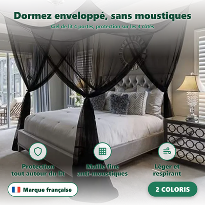 Ciel de lit moustiquaire - vue en situation