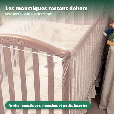 Moustiquaire lit bébé - coloris et dimensions disponibles