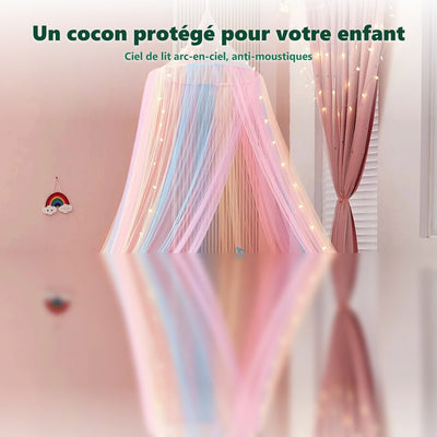 Ciel de lit moustiquaire bébé - vue en situation