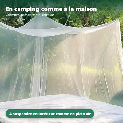 Moustiquaire cube de camping, ouverture d'accès - Moustigo