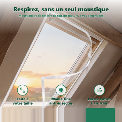 Moustiquaire fenêtre de toit - pose sans perçage