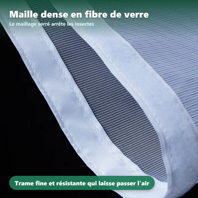 Moustiquaire de fenêtre de toit - fixation par bande auto-agrippante