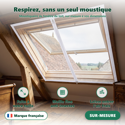 Moustiquaire de fenêtre de toit - vue en situation