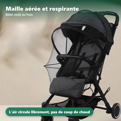 Moustiquaire poussette et landau - installation facile sans outil
