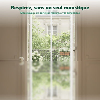 Moustiquaire de porte - maille fine anti-moustiques