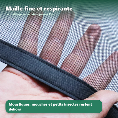 Moustiquaire fenêtre de toit - fixation par bande auto-agrippante
