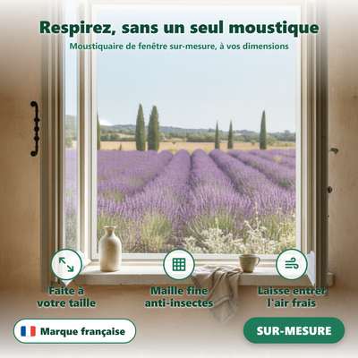 Moustiquaire de fenetre - maille fine anti-moustiques