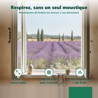 Moustiquaire de fenetre - maille fine anti-moustiques